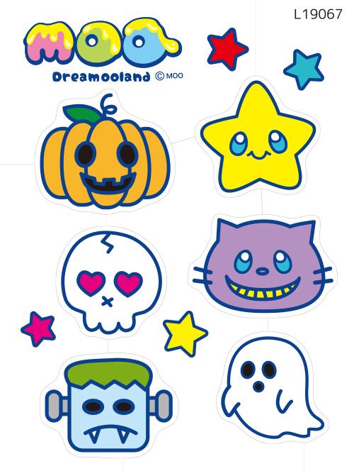 【肌に貼れる】Dreamooland ハロウィンフェイスシール(L19067)