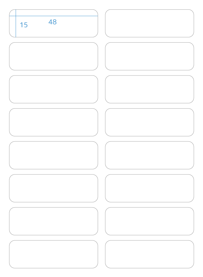 無地ラベル(白)48x15mm