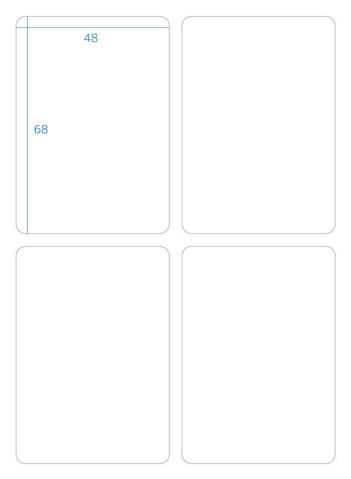 無地ラベル(白)68x48mm